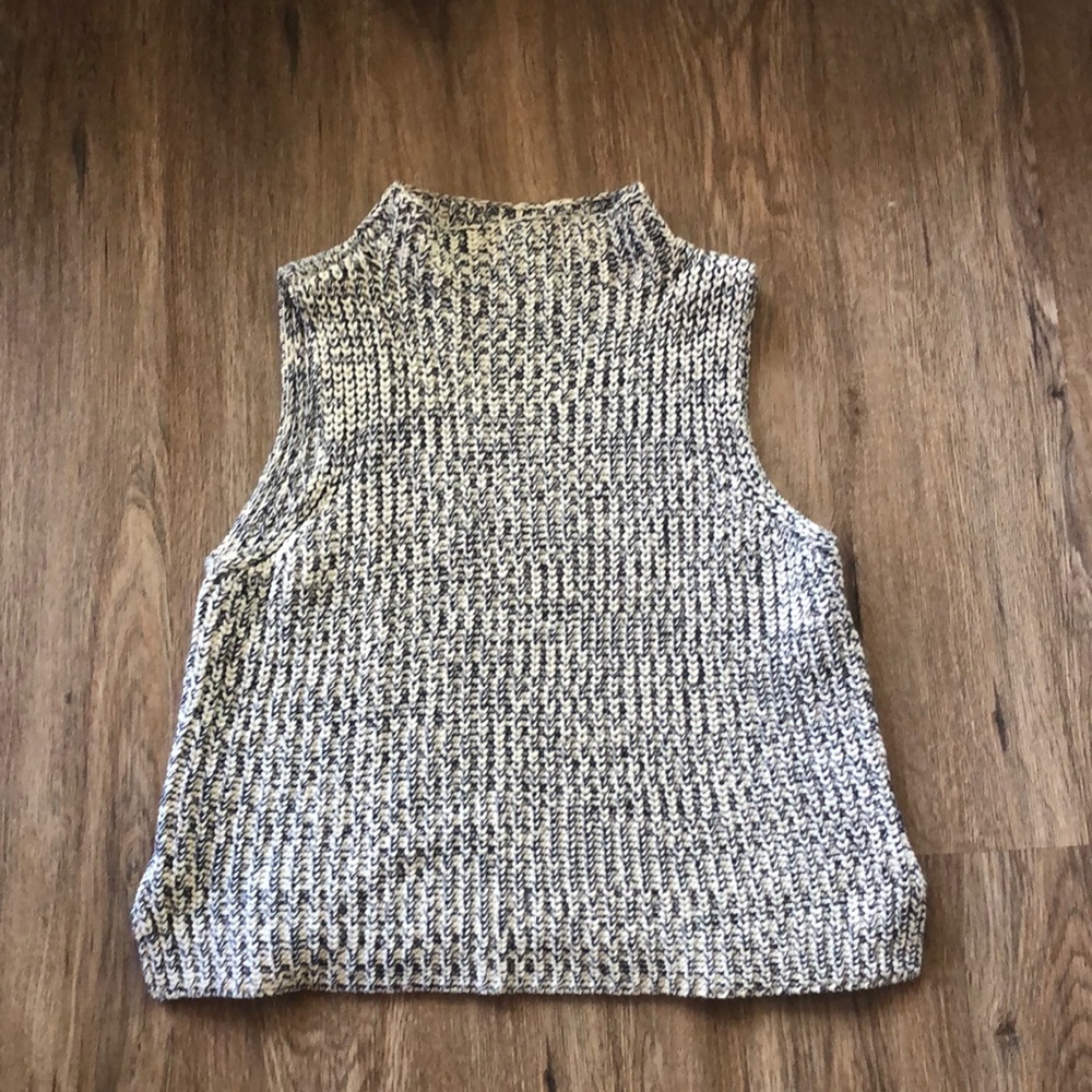 Madewell chunky sleeveless mock neck